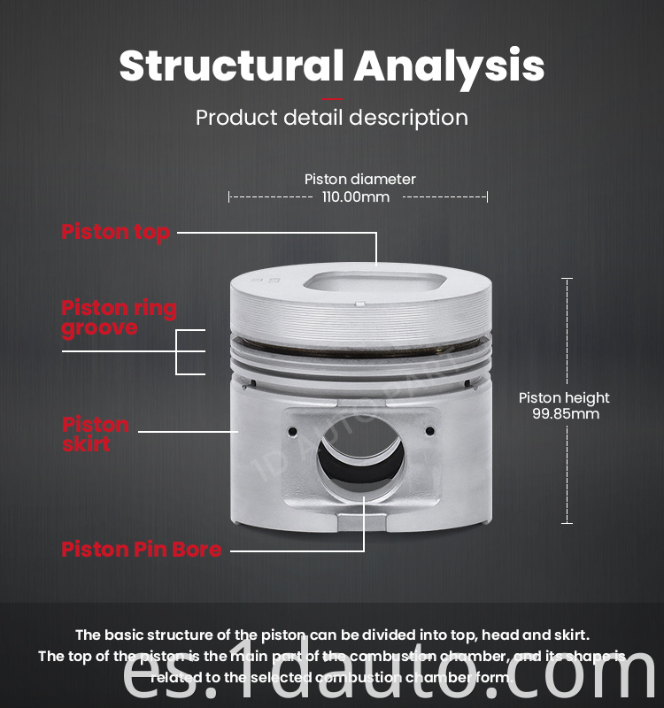 ISUZU 6HE1 Engine Piston Set